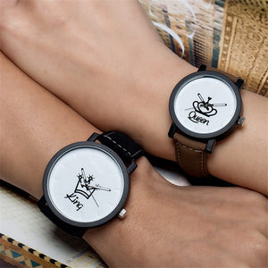 Leather Couple Watch