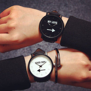 Leather Belt Couple Watch