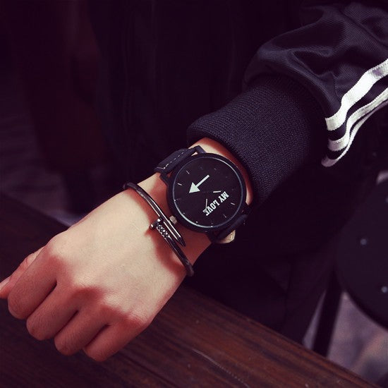 Leather Belt Couple Watch