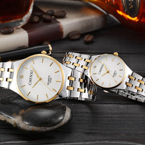Luxury style couple watch