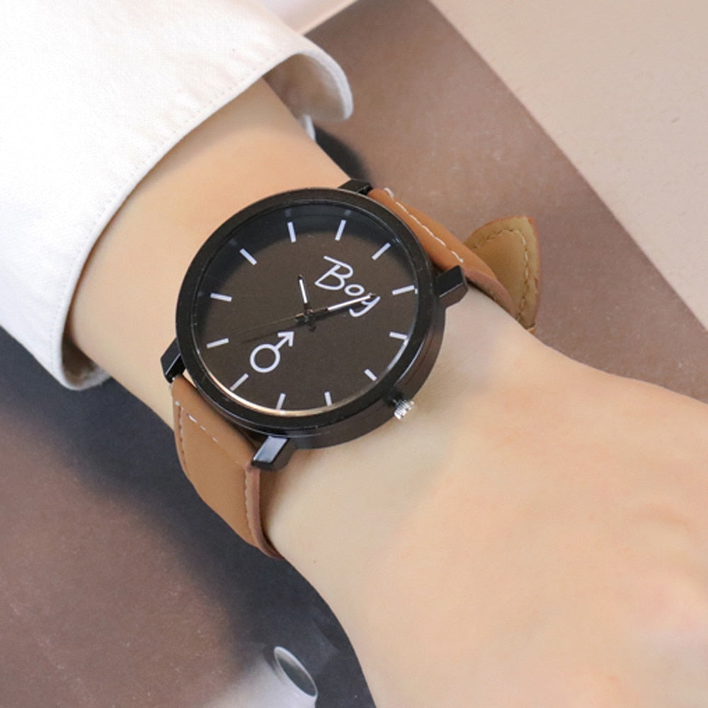 Luxury Leather  Couple Watch