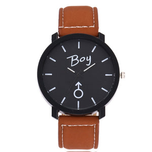 Luxury Leather  Couple Watch