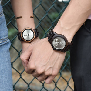 Wooden  Couple Watch