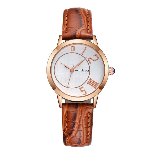 Waterproof Leather Couple Watch