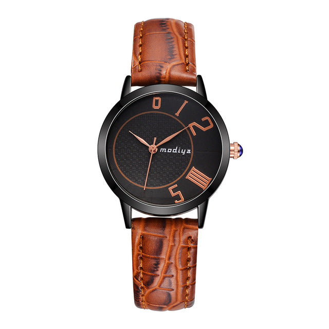 Waterproof Leather Couple Watch