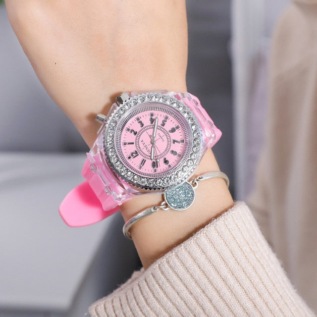 Led Flash Couple Watch