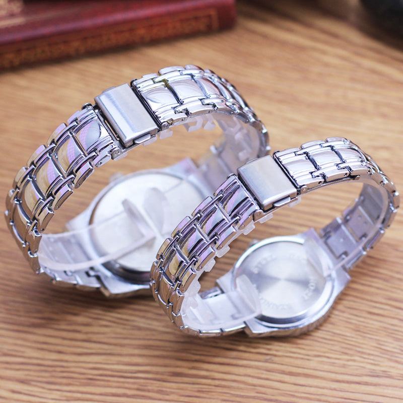 Luminous  stainless steel Couple Watch