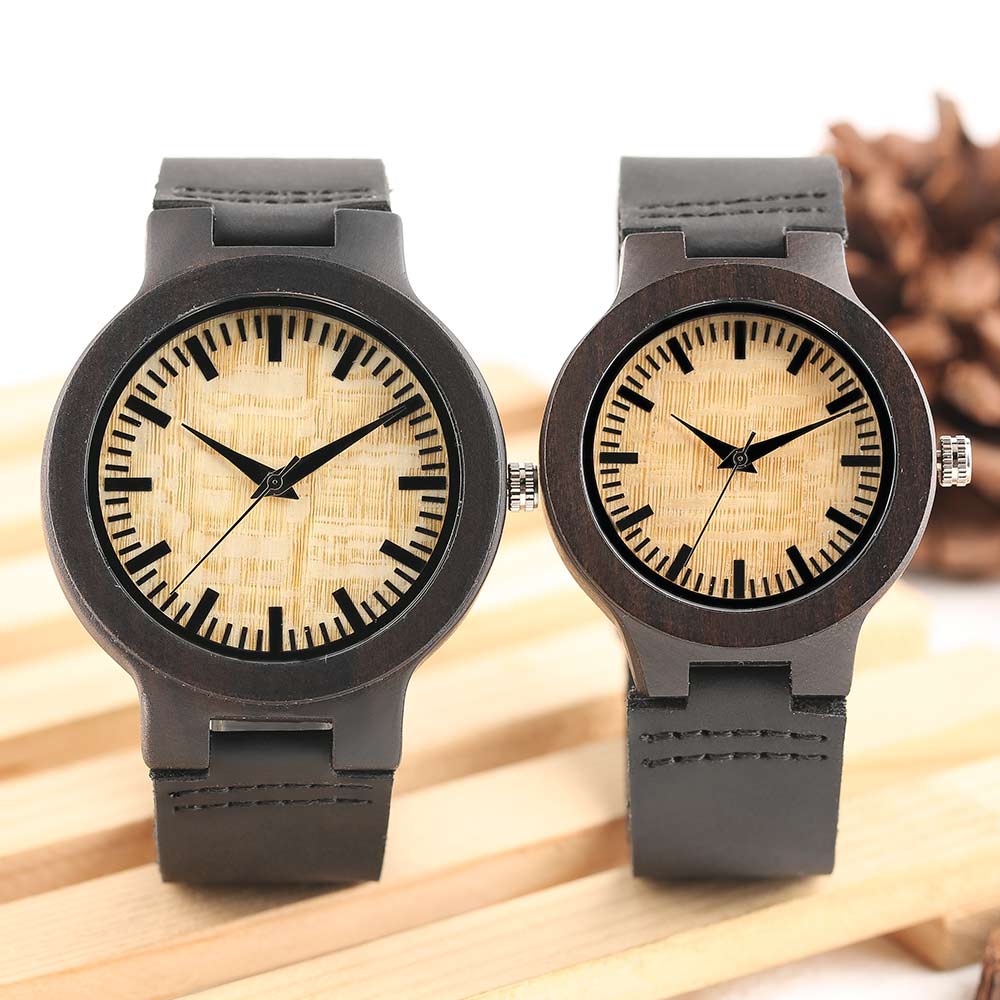 Simple Wooden Couple Watch
