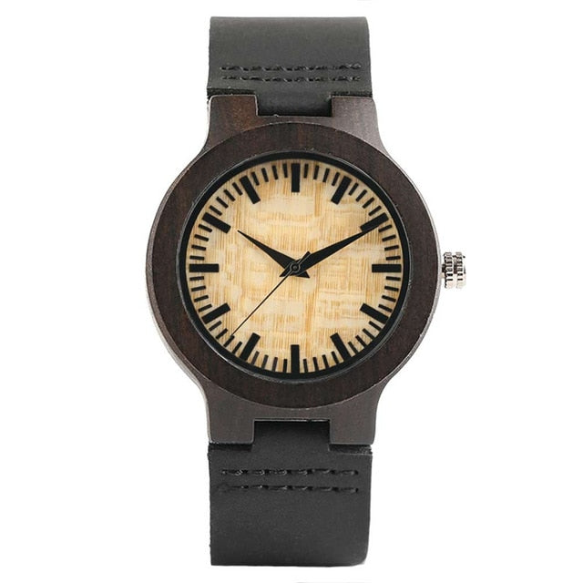 Simple Wooden Couple Watch